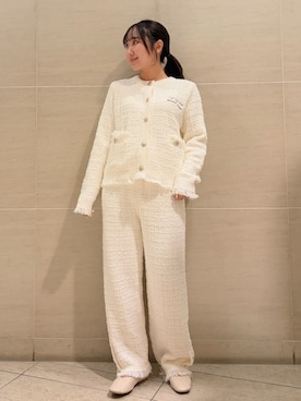 「アイテム（ルームウェア/パジャマ）」を使った、gelato piqueさん（レディース・158cm）の秋コーディネート