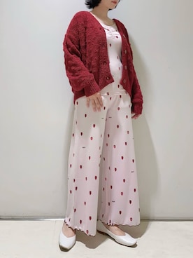 「アイテム（ルームウェア）」を使った、gelato piqueさん（レディース・155cm）の冬コーディネート