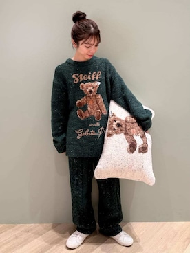 「アイテム（ルームウェア/パジャマ）」を使った、gelato piqueさん（レディース・156cm）の冬コーディネート