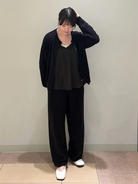 「アイテム（ルームウェア、ブラック系）」を使った、gelato piqueさん（レディース・158cm）の秋コーディネート