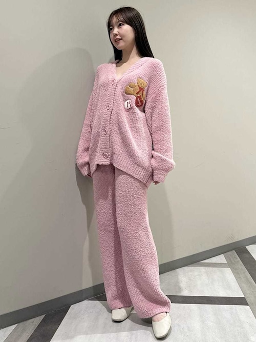 ジェラートピケ　新品タグ付き　ベビモコハートベア上下セット　ピンク ベビモコベアさがらカーディガン（ルームウェア/パジャマ）｜gelato