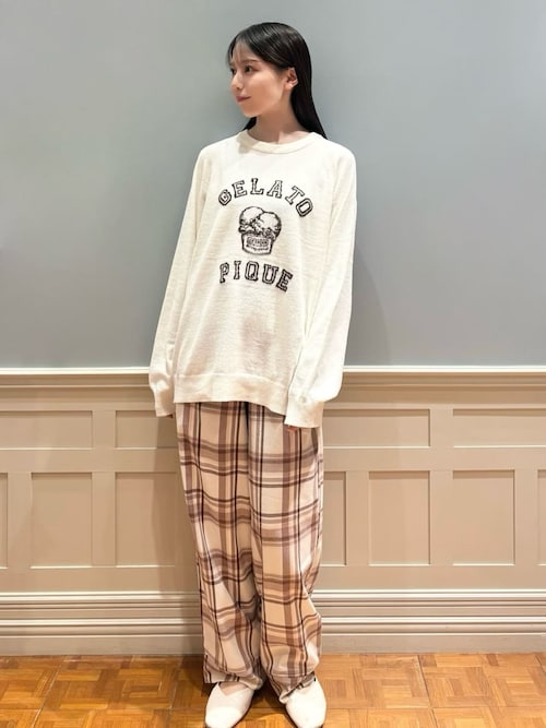 gelato pique アイスジャガードプルオーバー&ジェラートランダムパンツ HOMME】トラッドアイスクリームジャガードプルオーバー（ルームウェア
