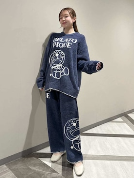 「アイテム（ルームウェア/パジャマ）」を使った、gelato piqueさん（レディース・158cm）の冬コーディネート