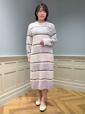「アイテム（ルームウェア、ブルー系）」を使った、gelato piqueさん（レディース・155cm）の秋コーディネート