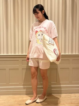 「アイテム（ルームウェア）」を使った、gelato piqueさん（レディース・160cm）の夏コーディネート