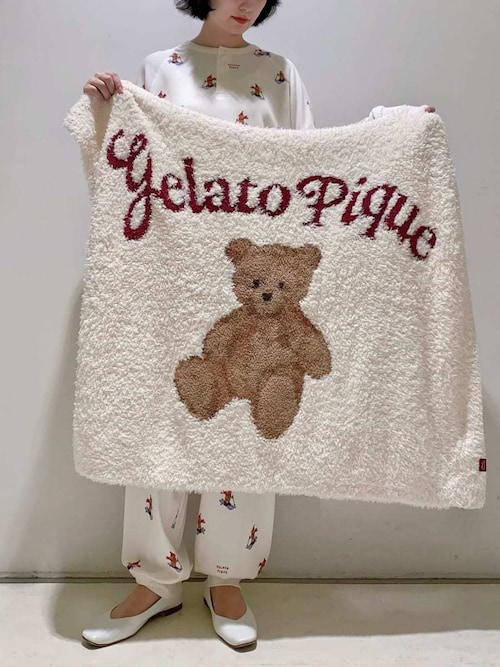 HOLIDAY】ジェラートスノーベアジャガードブランケット（ブランケット