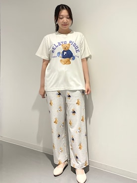 「アイテム（ルームウェア）」を使った、gelato piqueさん（レディース・162cm）の夏コーディネート