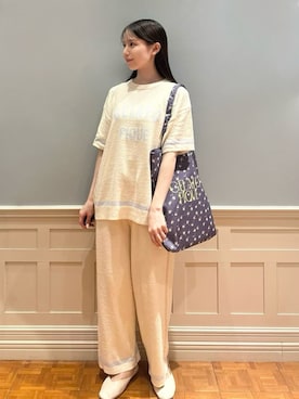 「アイテム（ルームウェア）」を使った、gelato piqueさん（レディース・161cm）の夏コーディネート