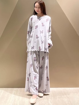 「アイテム（ルームウェア/パジャマ）」を使った、gelato piqueさん（レディース・150cm）の冬コーディネート