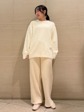 「アイテム（ルームウェア/パジャマ）」を使った、gelato piqueさん（レディース・158cm）の冬コーディネート