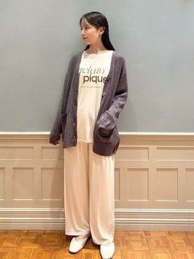 「アイテム（ルームウェア/パジャマ）」を使った、gelato piqueさん（レディース・161cm）の秋コーディネート