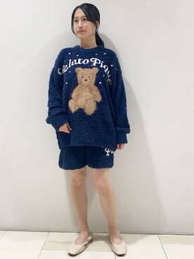「アイテム（ルームウェア）」を使った、gelato piqueさん（レディース・150cm）の秋コーディネート