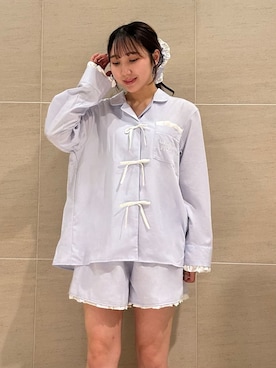 「アイテム（ルームウェア）」を使った、gelato piqueさん（レディース・158cm）の夏コーディネート