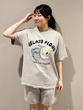 「アイテム（ルームウェア）」を使った、gelato piqueさん（レディース・165cm）の夏コーディネート