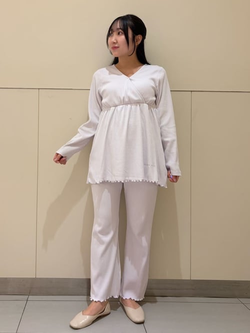 マタニティリブロングパンツ（マタニティウェア/グッズ）｜gelato