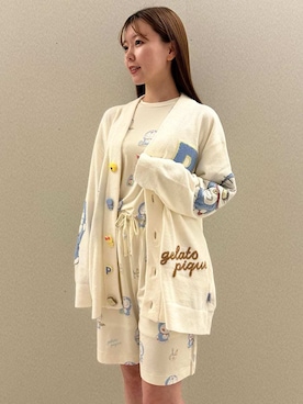 「アイテム（ルームウェア）」を使った、gelato piqueさん（レディース・158cm）の夏コーディネート