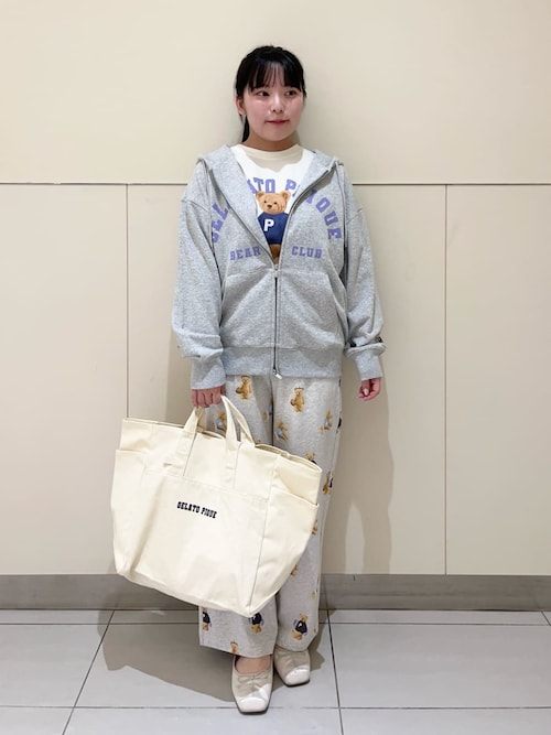 ONLINE限定】スポーティーベアワンポイントTシャツ＆総柄ロング