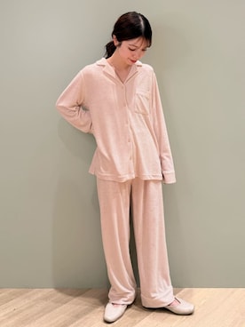 「アイテム（ルームウェア/パジャマ）」を使った、gelato piqueさん（レディース・156cm）の冬コーディネート