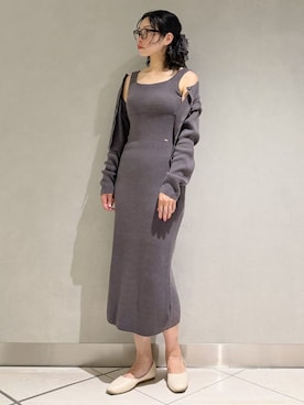 「アイテム（その他ルームウェア、グレー系）」を使った、gelato piqueさん（レディース・168cm）の夏コーディネート