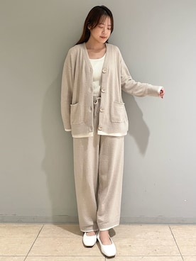 「アイテム（ルームウェア）」を使った、gelato piqueさん（レディース・157cm）の秋コーディネート