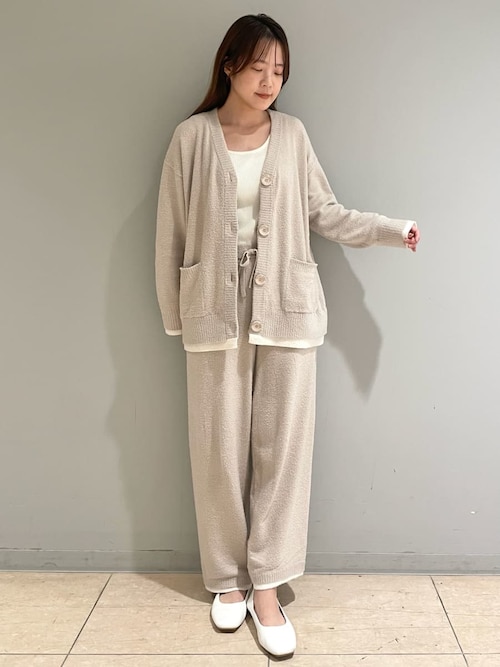 セール】レイヤードホットスムーズィーカーディガン（ルームウェア