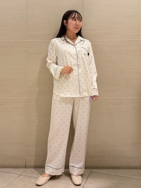 「アイテム（ルームウェア/パジャマ）」を使った、gelato piqueさん（レディース・158cm）の秋コーディネート