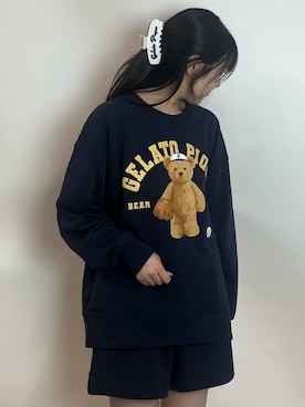 「アイテム（ルームウェア）」を使った、gelato piqueさん（レディース・158cm）の夏コーディネート