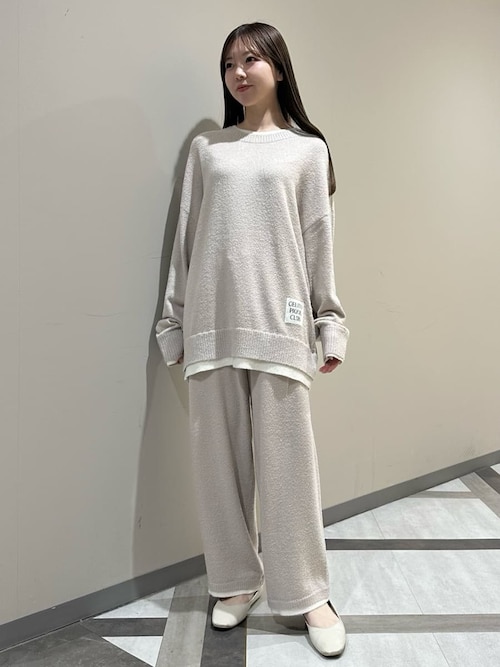 HOMME】レイヤードホットスムーズィープルオーバー（ルームウェア