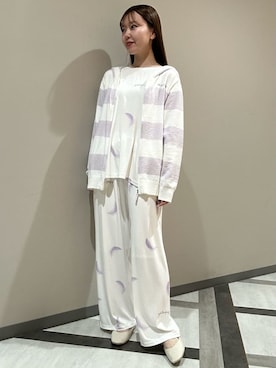 「アイテム（ルームウェア/パジャマ）」を使った、gelato piqueさん（レディース・158cm）の秋コーディネート