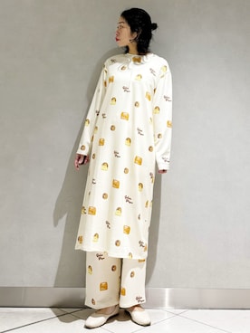 「アイテム（ルームウェア/パジャマ）」を使った、gelato piqueさん（レディース・168cm）の冬コーディネート