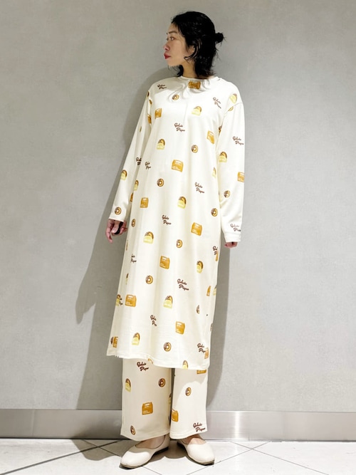 セール】ドーナツ柄ワンピース（ルームウェア/パジャマ）｜gelato