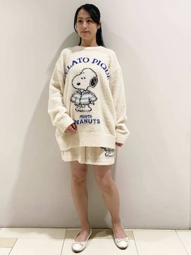 「アイテム（ルームウェア）」を使った、gelato piqueさん（レディース・150cm）の秋コーディネート