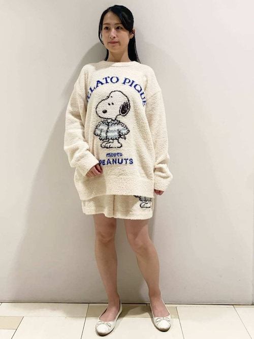 PEANUTS】【ONLINE限定】オリジナルアート ジャガードプルオーバー