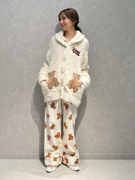 「アイテム（ルームウェア）」を使った、gelato piqueさん（レディース・156cm）の秋コーディネート