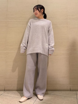 「リラックス」｜gelato piqueさん（レディース・158cm）の冬コーディネート