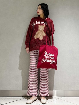 「アイテム（ルームウェア/パジャマ）」を使った、gelato piqueさん（レディース・168cm）の秋コーディネート