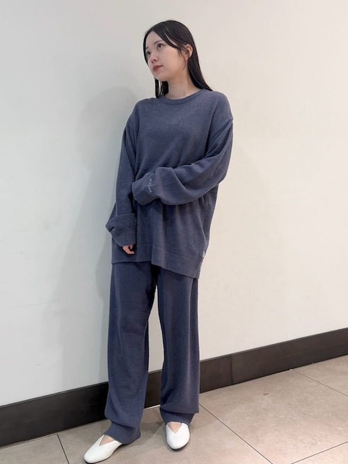 ジェラピケ　調温スムーズイーロングパンツ 調温スムーズィーランダムリブロングパンツ(ロングパンツ)｜ルーム