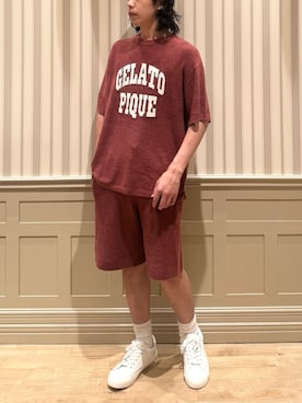 「アイテム（ルームウェア）」を使った、gelato piqueさん（メンズ・170cm）の夏コーディネート