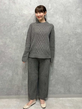 「アイテム（ルームウェア）」を使った、gelato piqueさん（レディース・165cm）の冬コーディネート