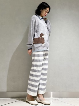 「アイテム（ルームウェア/パジャマ）」を使った、gelato piqueさん（レディース・168cm）の秋コーディネート