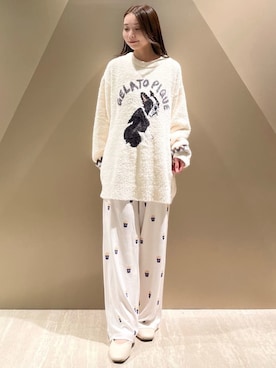 「アイテム（ルームウェア）」を使った、gelato piqueさん（レディース・150cm）の秋コーディネート