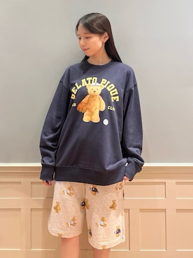 「アイテム（ルームウェア）」を使った、gelato piqueさん（レディース・161cm）の夏コーディネート