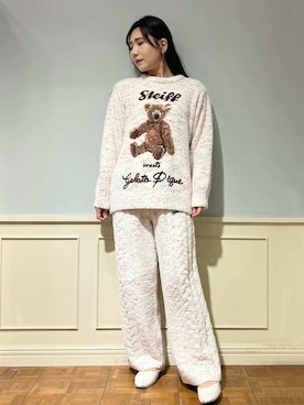 「アイテム（ルームウェア/パジャマ）」を使った、gelato piqueさん（レディース・158cm）の冬コーディネート