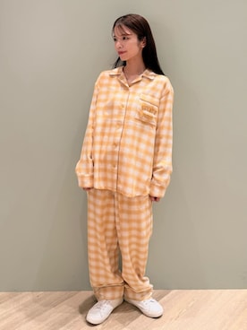 「アイテム（ルームウェア）」を使った、gelato piqueさん（レディース・156cm）の秋コーディネート