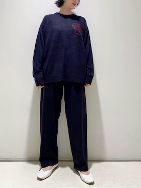 「アイテム（ルームウェア）」を使った、gelato piqueさん（レディース・155cm）の秋コーディネート