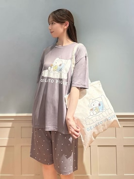 「アイテム（ルームウェア/パジャマ）」を使った、gelato piqueさん（レディース・161cm）の夏コーディネート