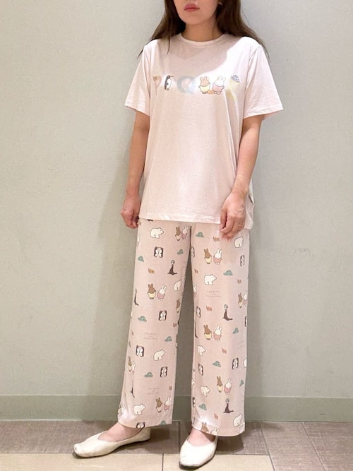 新品♡ジェラートピケ Dick Bruna 接触冷感　上下ロングパンツセット Dick Bruna】【接触冷感】総柄ロングパンツ（ルームウェア