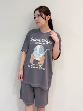 「アイテム（ルームウェア）」を使った、gelato piqueさん（レディース・158cm）の春コーディネート