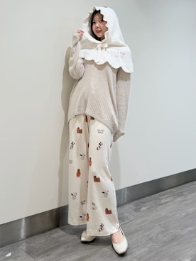 「アイテム（その他ルームウェア）」を使った、gelato piqueさん（レディース・158cm）の秋コーディネート