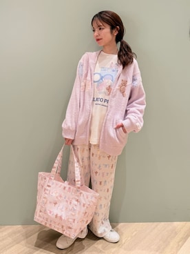 「アイテム（ルームウェア/パジャマ）」を使った、gelato piqueさん（レディース・156cm）の冬コーディネート